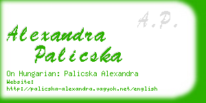 alexandra palicska business card